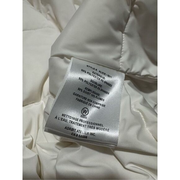 Adroit Atlelier Alice jacket 3/4 sleeves down fill size 2 - Picture 4 of 16